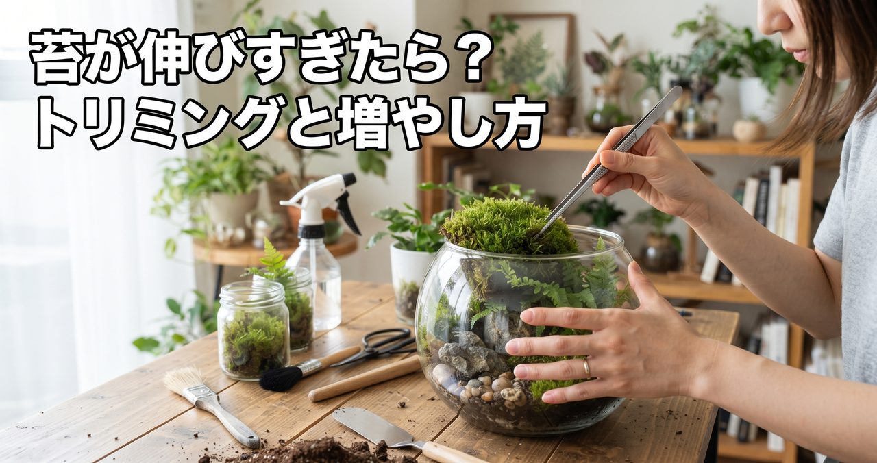 苔が伸びすぎたら?トリミングと増やし方
